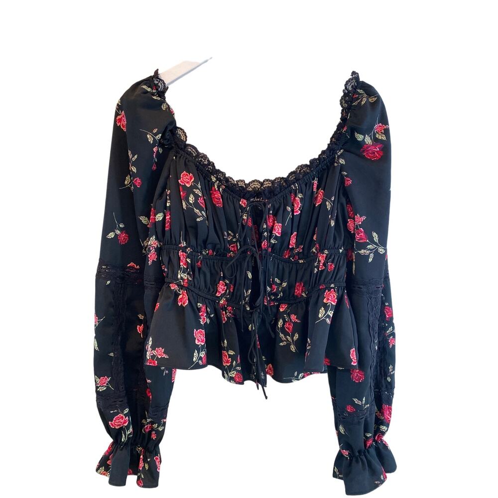 For Love & Lemons floral blouse